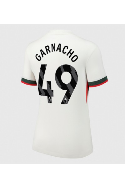 Chelsea Alejandro Garnacho #49 Jalkapallovaatteet Naisten Vieraspaita 2025-26 Lyhythihainen Chelsea Alejandro Garnacho #49 Jalkapallovaatteet Naisten Vieraspaita 2025-26 Lyhythihainen